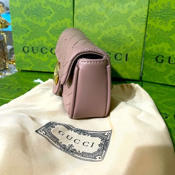 Designer inspired classy leather crossbody chrome hardware bag ❌❌ - Picture 10 of 16